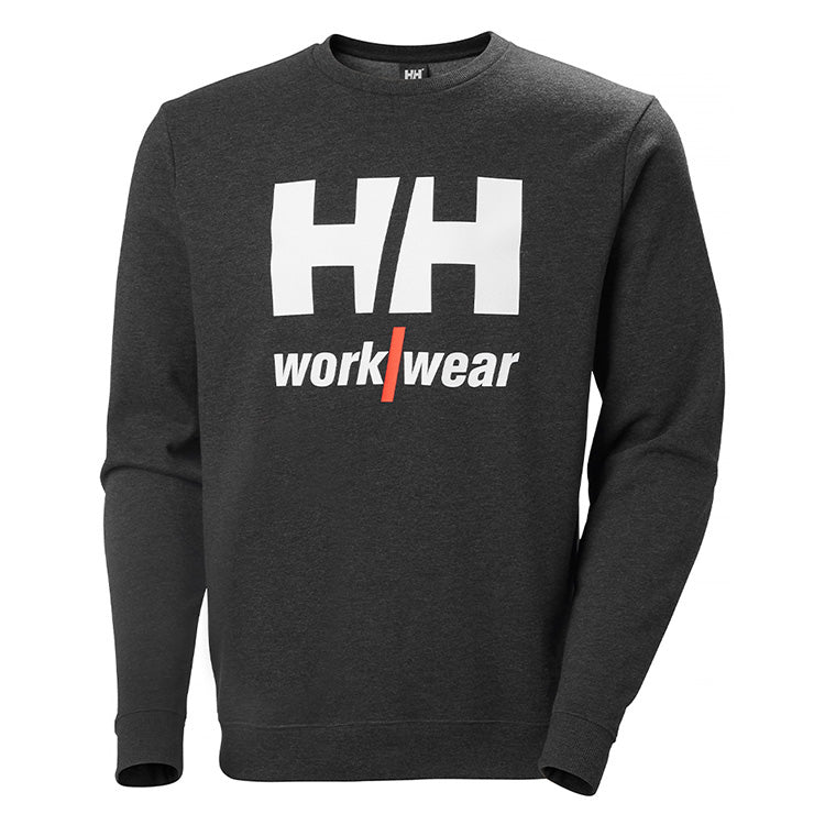 Helly Hansen Classic Logo Sweatshirt - Black Melange - RSEA Safety Outlet